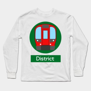 London Underground Subway District Long Sleeve T-Shirt